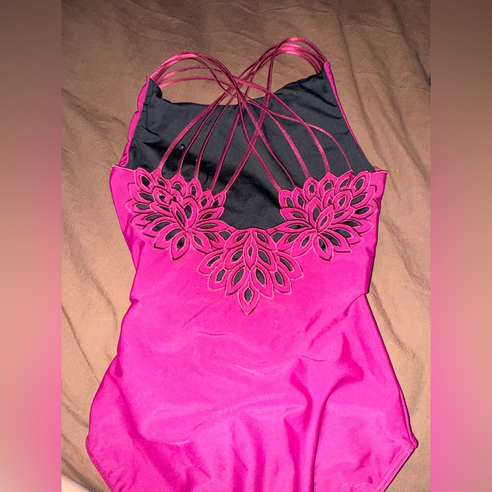 Ballet Rosa Pink Embroidered Leotard – Women’s Small